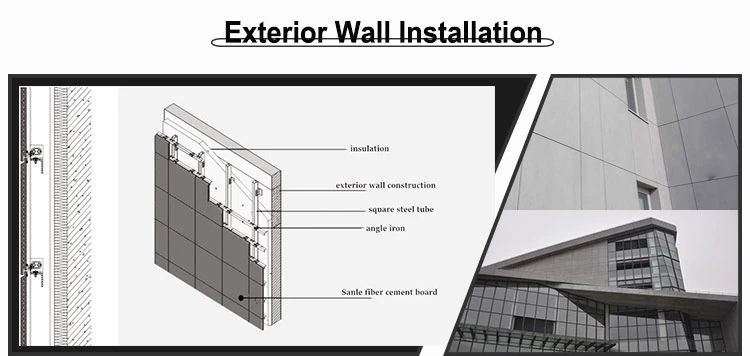 2023 Quality Easy Installation Patterned Board Wood Fiber Cement Cladding for Commercial and Civil Buildings